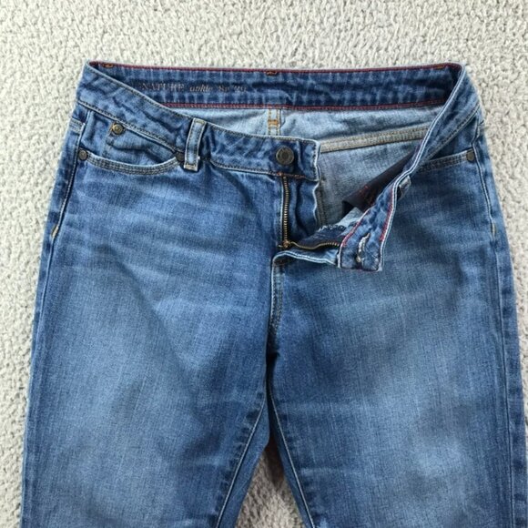 TALBOTS Signature Womens 8/29 PETITE Mid Rise Medium Wash Denim Ankle Jeans - Picture 4 of 14